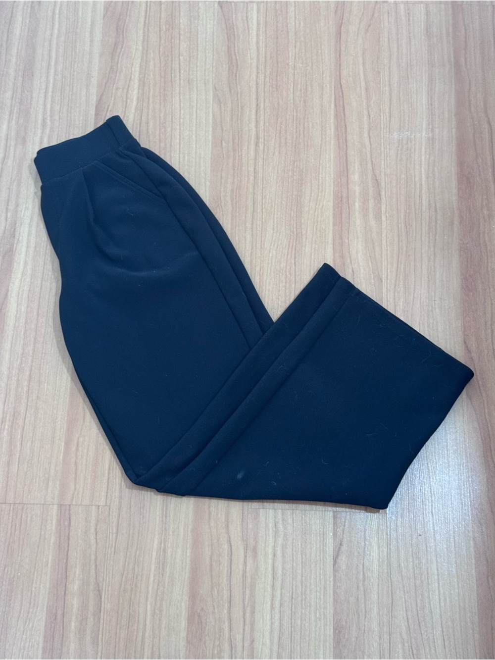 Indero Black Wide Leg Stretch Pants Womens S M Career Casual